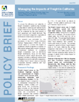 Managing the Impacts of Freight in California Policy Research