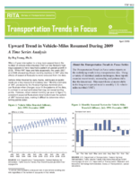 Upward Trend in VehicleMiles Resumed during 2009 A Time Series Analysis