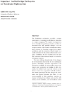 Impacts of the Northridge Earthquake on transit and highway use