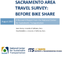 Sacramento Area Travel Survey Before BikeShare