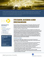 ITS Data Access and Exchanges