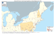 Estimated FAF Flow for Trucks Passing Through Maine on National Highway System 2017