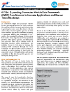 07164 Expanding Connected Vehicle Data Sources to Increase Applications and Use on Texas Roadways Summary