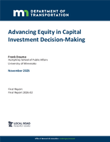 Advancing Equity in Capital Investment DecisionMaking