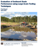 Evaluation of Sediment Basin Performance Using Large Scale Testing Techniques