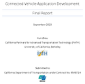 Connected Vehicle Application Development