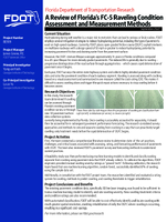 A Review of Floridas FC5 Raveling Condition Assessment and Measurement Methods Summary