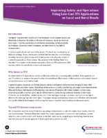 Local and Rural Road Safety Briefing Sheets  Improving Safety and Operations Using LowCost ITS Applications on Local and Rural Roads