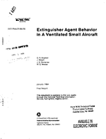Extinguisher Agent Behavior in a Ventilated Small Aircraft