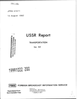 USSR Report Transportation No 92