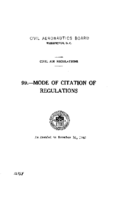 Part 99 Mode Of Citation Of Regulations