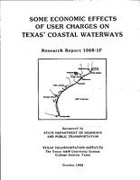 Some Economic Effects of User Charges on Texas Coastal Waterways