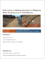 Performance of Wicking Geotextile on Mitigating Water Pumping Issue on I44 Highway