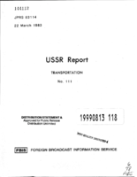 USSR Report Transportation No 111