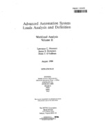 Advanced Automation System Loads Analysis and Definition Workload Analysis Volume II