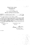 CAM 24 Supplement No1 CAM 24 Dated Dec 15 1959 Qualifying Experience For Mechanic Inspection Authority