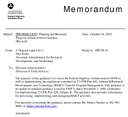 Information Planning and Research Program Administration Guidance Revised