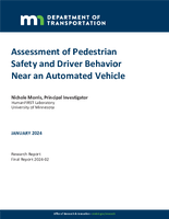 Assessment of Pedestrian Safety and Driver Behavior Near an Automated Vehicle