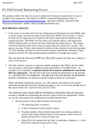 FY 2018 Earmark Repurposing Process