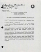 Statement Prepared for Delivery by Secretary Drew Lewis at a Conrail News Conference