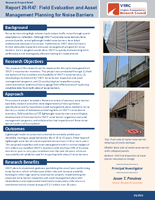 Report 26R47 Field Evaluation and Asset Management Planning for Noise Barriers Research Project Brief