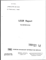 USSR Report Transportation