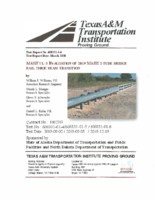 MASH TL3 Evaluation of 2019 MASH 2Tube Bridge Rail Thrie Beam Transition