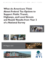 What Do Americans Think about Federal Tax Options to Support Public Transit Highways and Local Streets and Roads Results from Year 3 of a National Survey