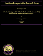 A Mechanistic Approach to Utilize Traffic Speed Deflectometer TSD Measurements into Backcalculation Analysis