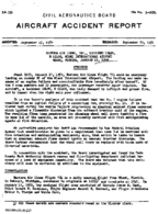 Investigation of Aircraft Accident EASTERN AIRLINES MIAMI FLORIDA 19590117