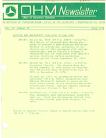 Office of Hazardous Materials Newsletter July 1974