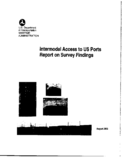 Intermodal Access to US Ports Report on Survey Findings