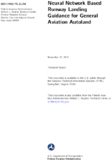 Neural Network Based Runway Landing Guidance for General Aviation Autoland