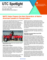 MATC Helps Prepare the Next Generation of Native American Leaders in Transportation
