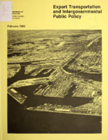 Export transportation and intergovernmental public policy
