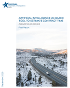 Artificial Intelligence AI Based Tool to Estimate Contract Time