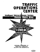 Intelligent Vehicle Highway Systems Denver Metro Area Traffic Operations Center