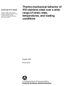 ThermoMechanical Behavior of 410 Stainless Steel Over a Wide Range of Strain Rates Temperatures and Loading Conditions