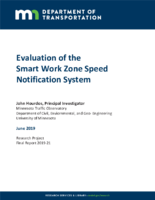 Evaluation of the Smart Work Zone Speed Notification System