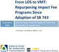 From LOS to VMT Repurposing Impact Fee Programs Since Adoption of SB 743