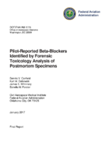 PilotReported BetaBlockers Identified by Forensic Toxicology Analysis of Postmortem Specimens