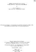 Effect of moisture on typical Virginia surface treatment materials