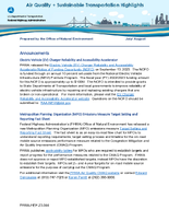 Air Quality  Sustainable Transportation Highlights JulyAugust 2023