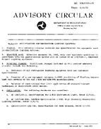 AC 150534543C Specification for Obstruction Lighting Equipment  Revises Equipment Qualification Procedures