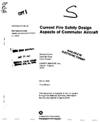 Current Fire Safety Design Aspects of Commuter Aircraft