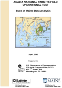 Evaluation of Acadia National Park ITS Field Operational Test State of Maine Data Analysis