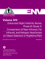 Enhanced Night Visibility Series Volume XIV Phase IIIStudy 2 Comparison of Near Infrared Far Infrared and Halogen Headlamps on Object Detection in Nighttime Rain