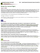Human Environment Digest July 9 2020