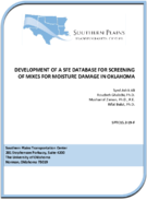 Development of a SFE Database for Screening of Mixes for Moisture Damage in Oklahoma