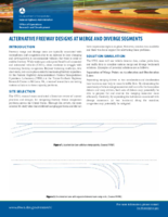 Alternative Freeway Designs at Merge and Diverge Segments  fact sheet